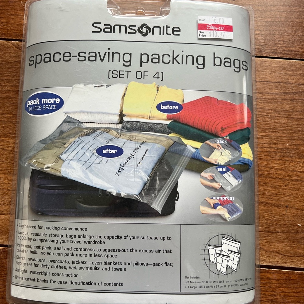 Samsonite Space-Saving Packing Bags Set